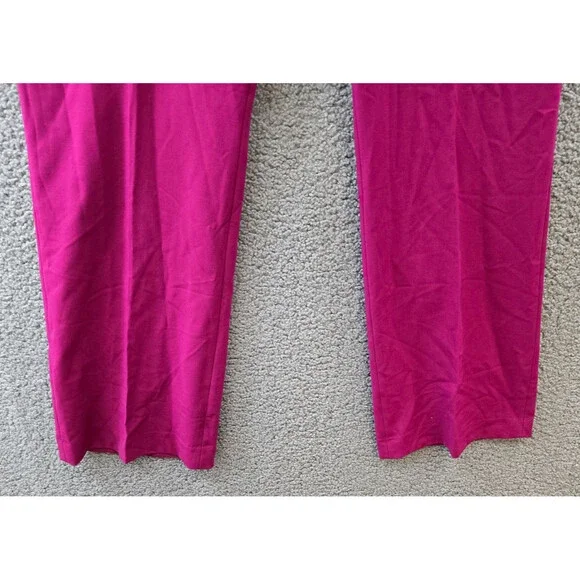 Calvin Klein Petite Luxe Highline Pants Women's 12P Mulberry Hook & Bar Closure - Picture 4 of 15